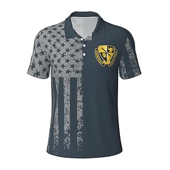 Army ROTC Cadet Command Unit Crest Polo Shirts for Men, Mens